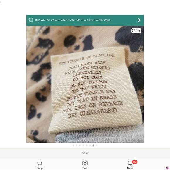 Wild Ones Leopard Bells Flares Pants - Picture 6 of 7